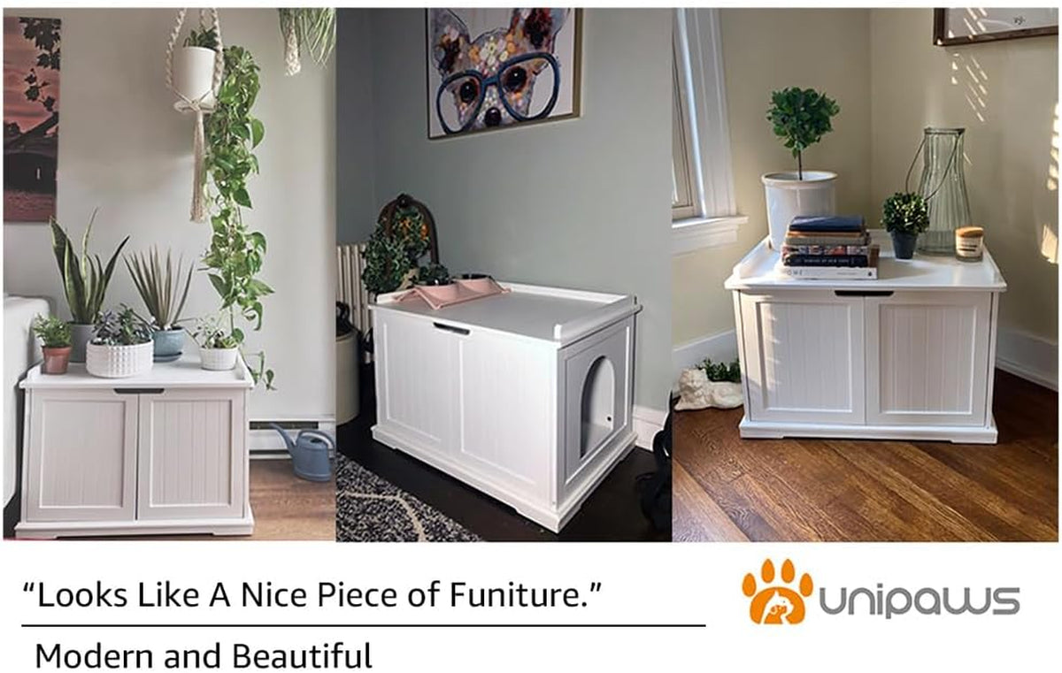 Cat Litter Box Enclosure Furniture, Hidden Litter Box Cover