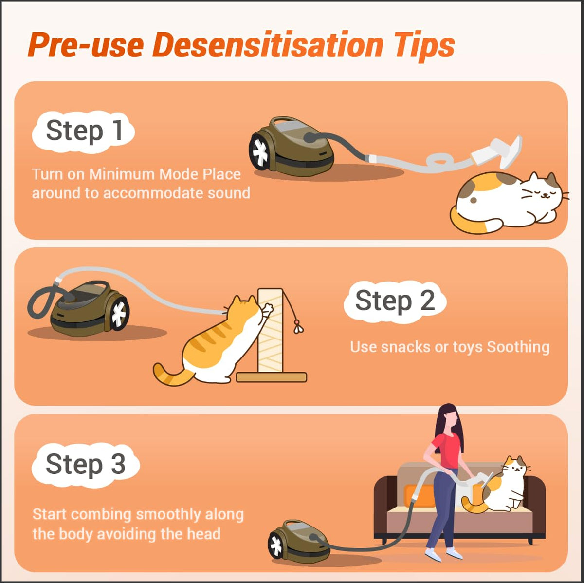 Dog Brush Vacuum Attachment for Dogs and Cats