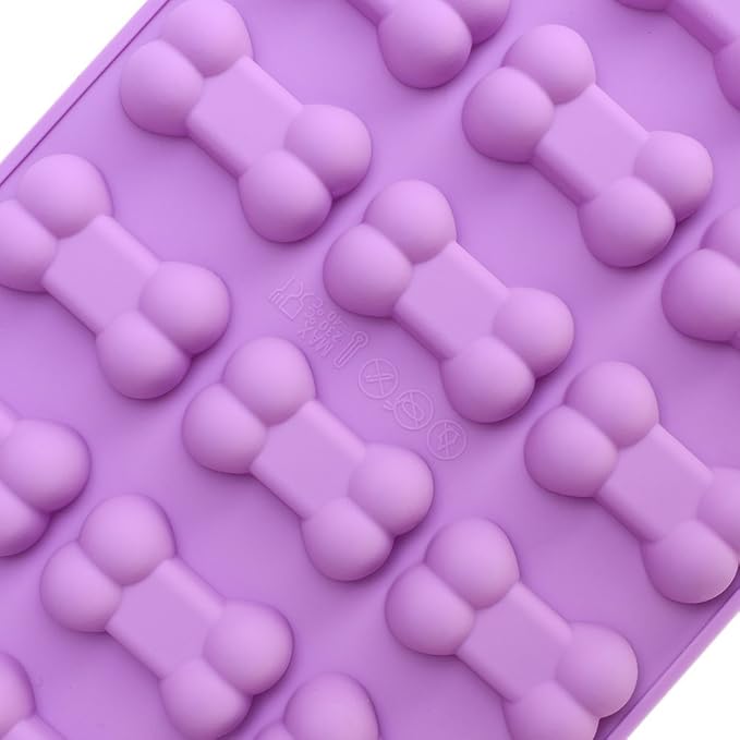 Puppy Dog Paw and Bone Silicone Molds, Set of 4PCS
