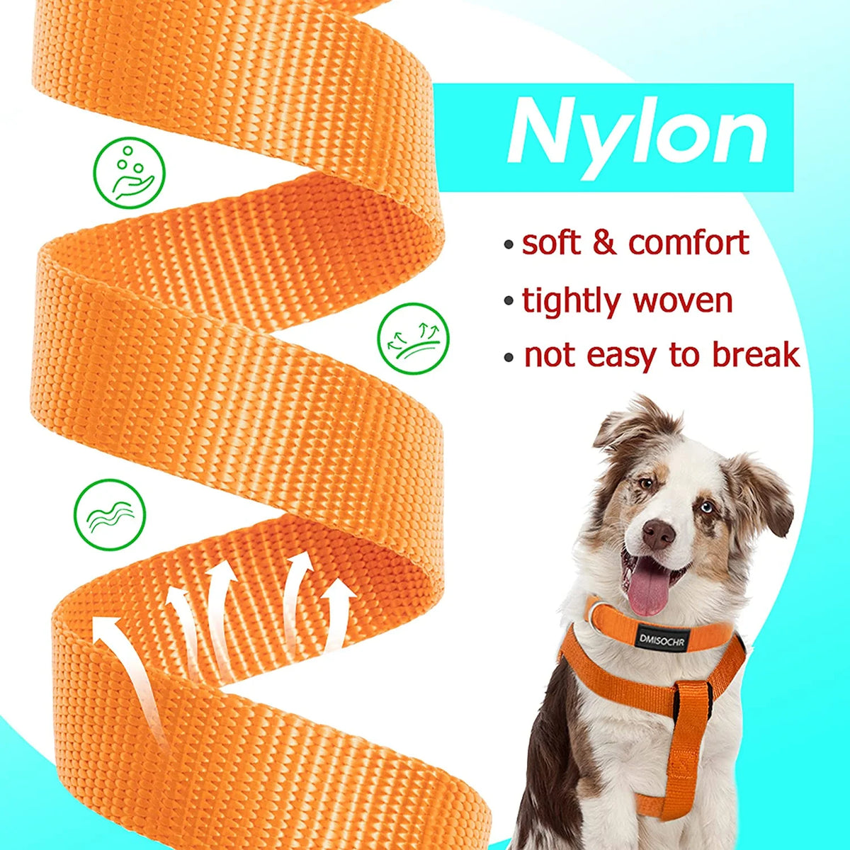 Dog Harness and Leash Set with Collar - Step in No Pull Dog Harness