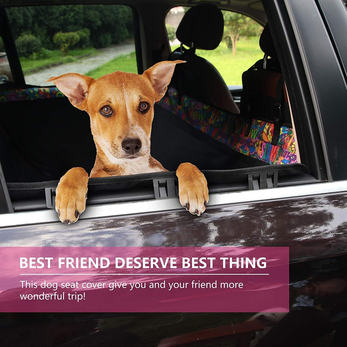 2PCS Car Door Protector for Dogs Pet Car Door Cover-Waterproof Scratchproof Nonslip Durable Car Door Protector, Machine Washable Pet Vehicle Door Guard (2 Packs Universal Fit)