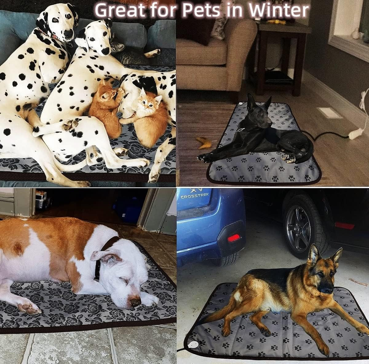 Dog Heating Pad Heated Cat Bed Puppy Whelping Pad New Born Pet