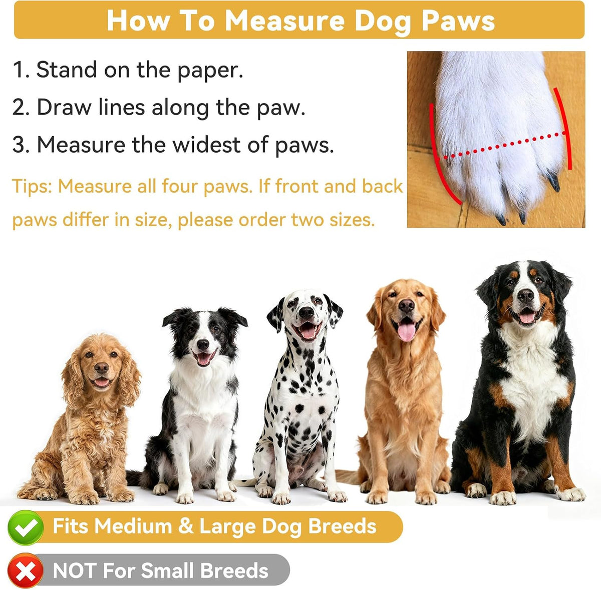 Breathable Dog Boots for Medium Large Dogs,Non-Slip Dog Shoes for Summer Hot Pavement,Lightweight Paw Protector Dog Booties for Outdoor & Indoor Hardwood Floors