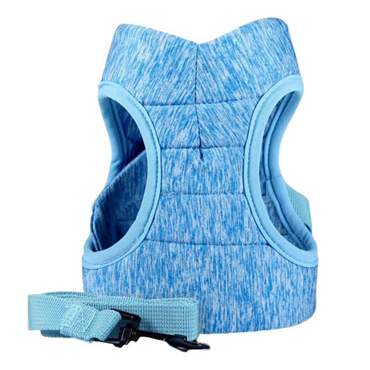 Cat Harness and Leash for Walking, Escape Proof Soft Adjustable Vest Harnesses for Cats, Easy Control Breathable Jacket, Blue, (L) for 10-15.5 Lb Cat