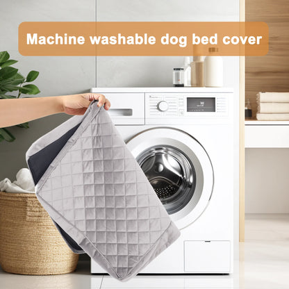 47" Waterproof Orthopedic Dog Bed for Xxlarge Dogs Orthopedic Dog Crate Bed with Removable Washable Cover