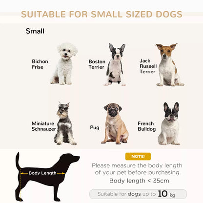 Pawhut Fancy Dog Bed for Small Dogs with Hidden Storage, Small Dog Couch with Soft Foam, Dog Sofa Bed, Cushy Dog Bed