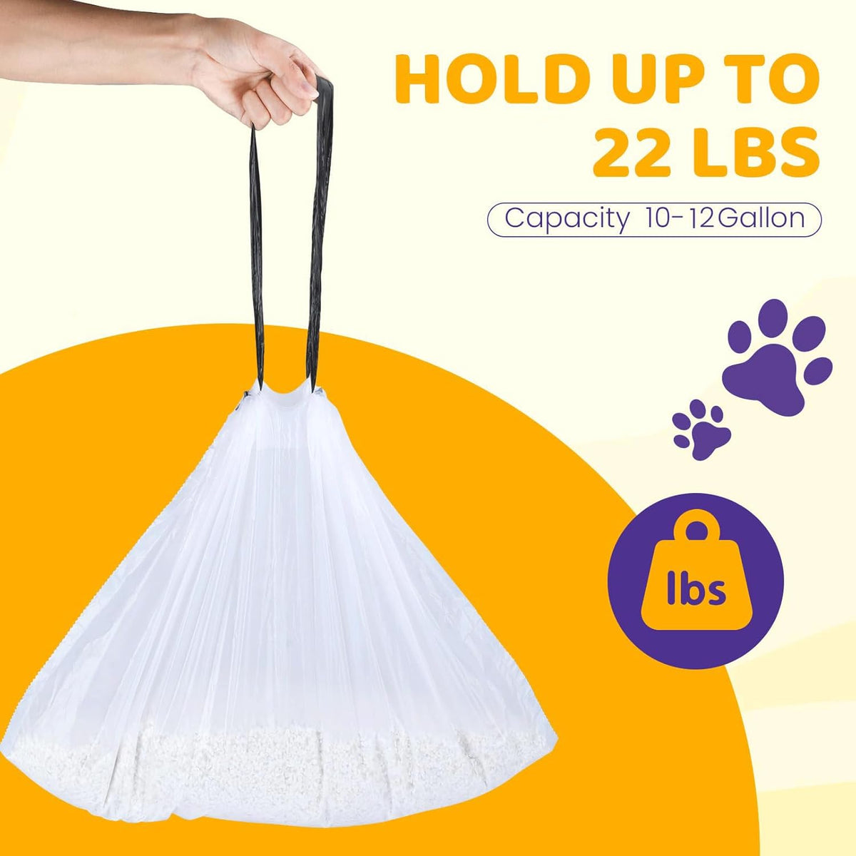 160 Count Cat Litter Box Liners for Automatic Cat Litter Box and Litter Box Robot 4/3, Extra Thick,Heavy-Duty,Eonomy Bulk Pack
