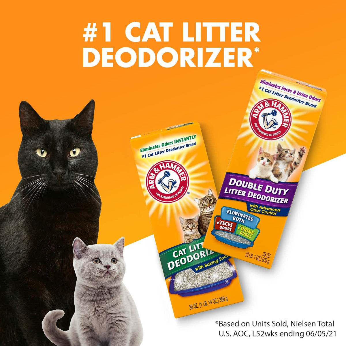 Cat Litter Deodorizer Double Duty, 30 Oz, 6 Pack
