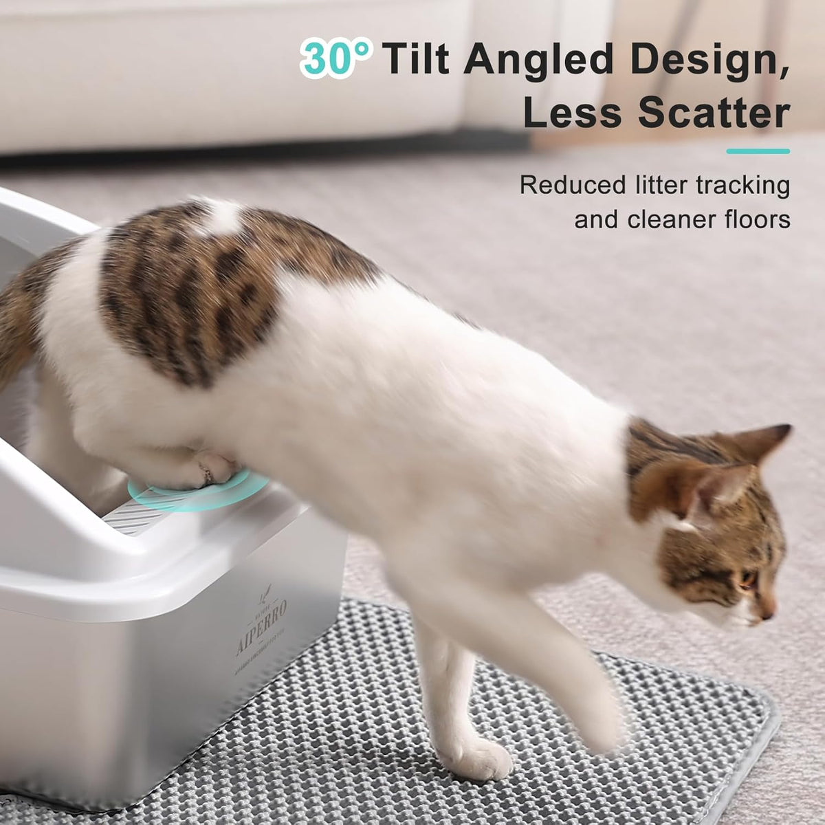 Stainless Steel Litter Box | XL Enclosed Cat Litter Boxes with Lid