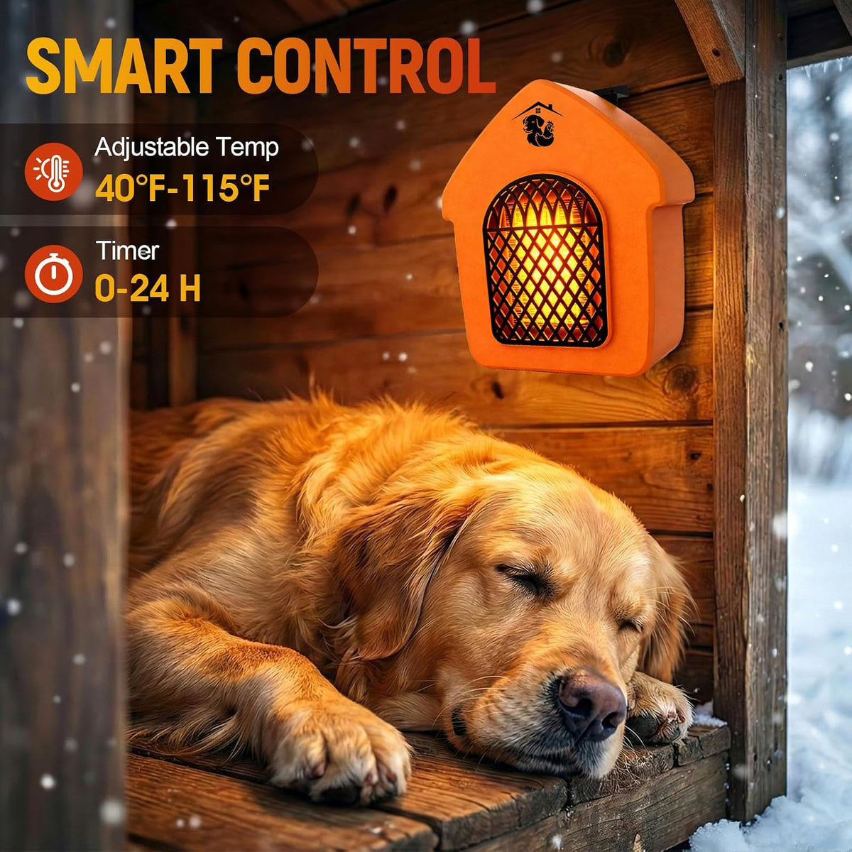 Dog House Heater with Thermostat, Chicken Coop Heater