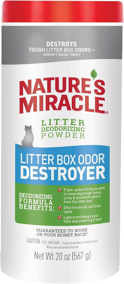 Cat Litter Box Odor Deodorizer Powder, 20 Oz
