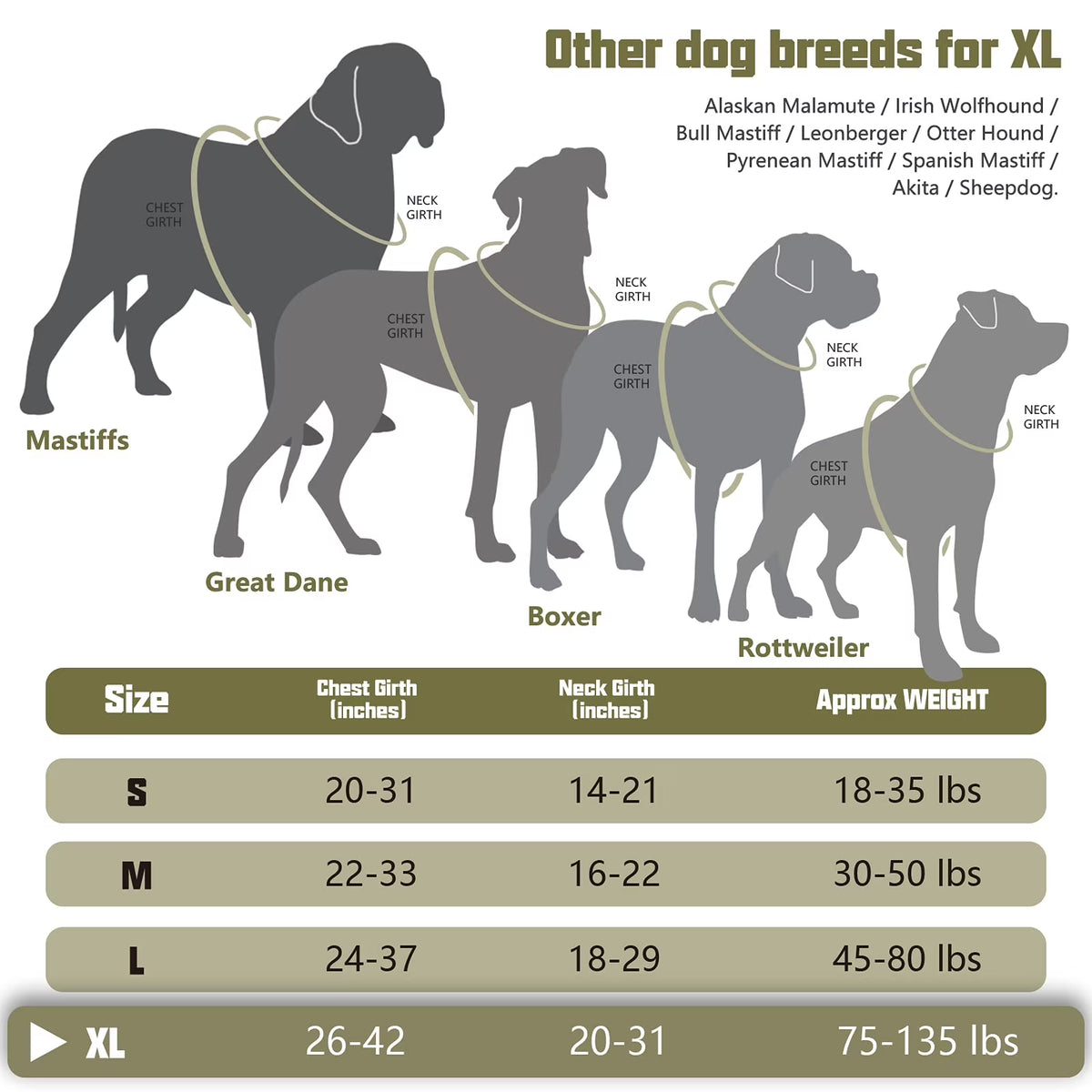 No Pull Dog Harness for Large Dogs, No Choke XL Dog Harness Vest with Durable Handle, Adjustable Easy on Pet Harness for Training Walking, Reflective Soft Padded Dog Vest Harness, Army Yellow