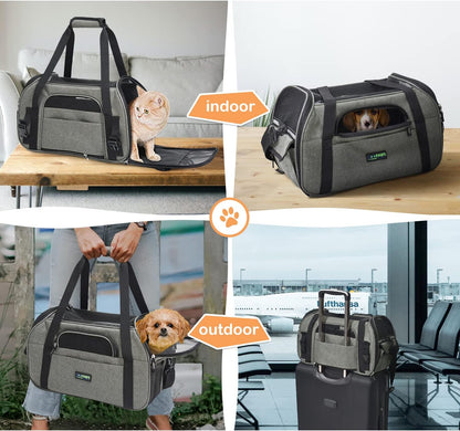 Soft-Sided Airline-Approved Dog & Cat Carrier Travel Bag