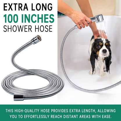 High Pressure3 Mode Dog Shower Attachment with ON/OFF Switch