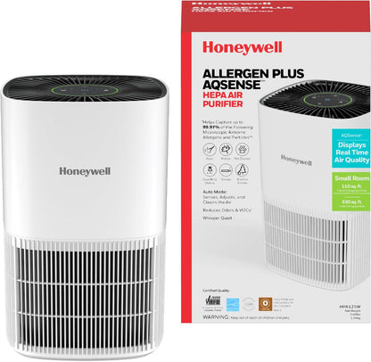 Allergen plus Compact HEPA Small Room Air Purifiers, White