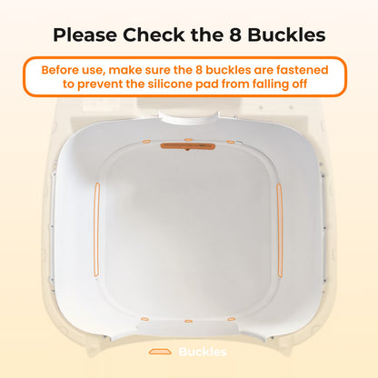 Typro Self-Cleaning Automatic Hands-Free Smart Robot Cat Litter Box with Litter Mat, Waste Bags, and Deodorizer,Gray