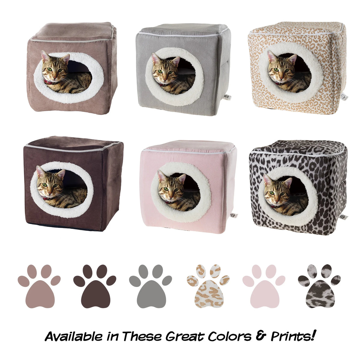 Cozy Cave Pet Cat Bed, Gray