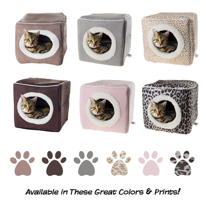 Cozy Cave Pet Cat Bed, Gray