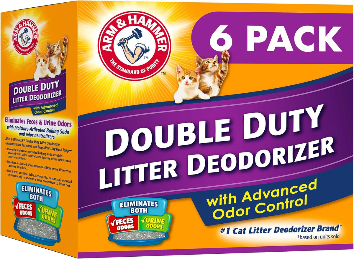 Cat Litter Deodorizer Double Duty, 30 Oz, 6 Pack