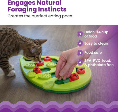 Nina Ottosson Buggin’ Out Puzzle & Play Cat Toy Treat Puzzle, 14"