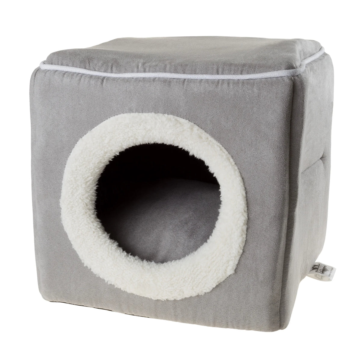 Cozy Cave Pet Cat Bed, Gray