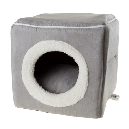 Cozy Cave Pet Cat Bed, Gray