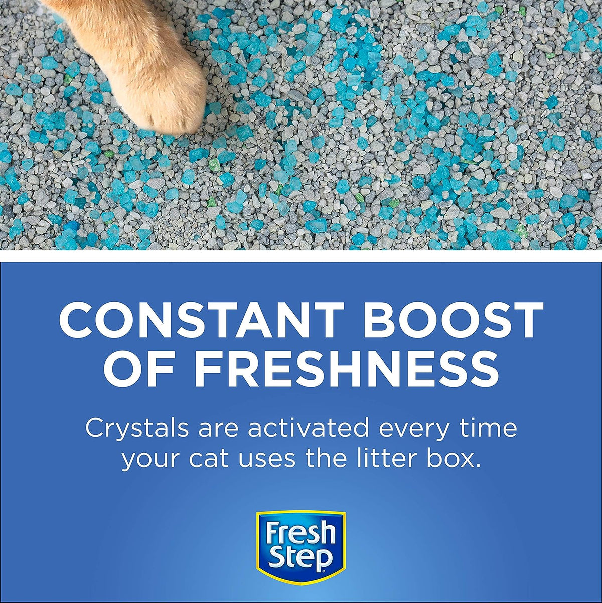 Cat Litter Crystals Deodorizer, Fresh Scent, 15 Oz