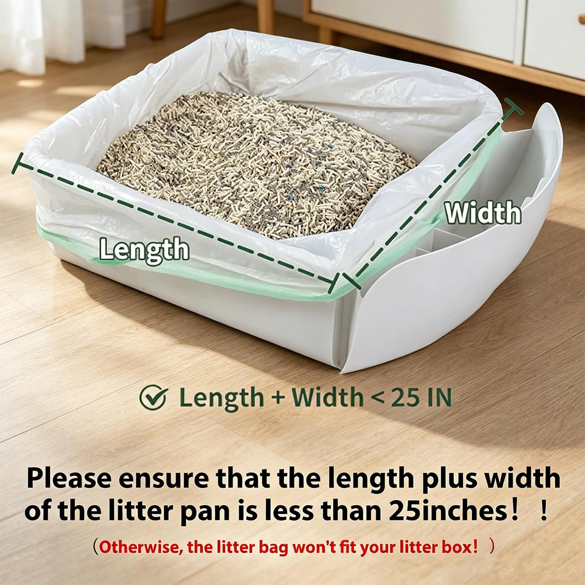 160 Count Cat Litter Box Liners for Automatic Cat Litter Box and Litter Box Robot 4/3, Extra Thick,Heavy-Duty,Eonomy Bulk Pack