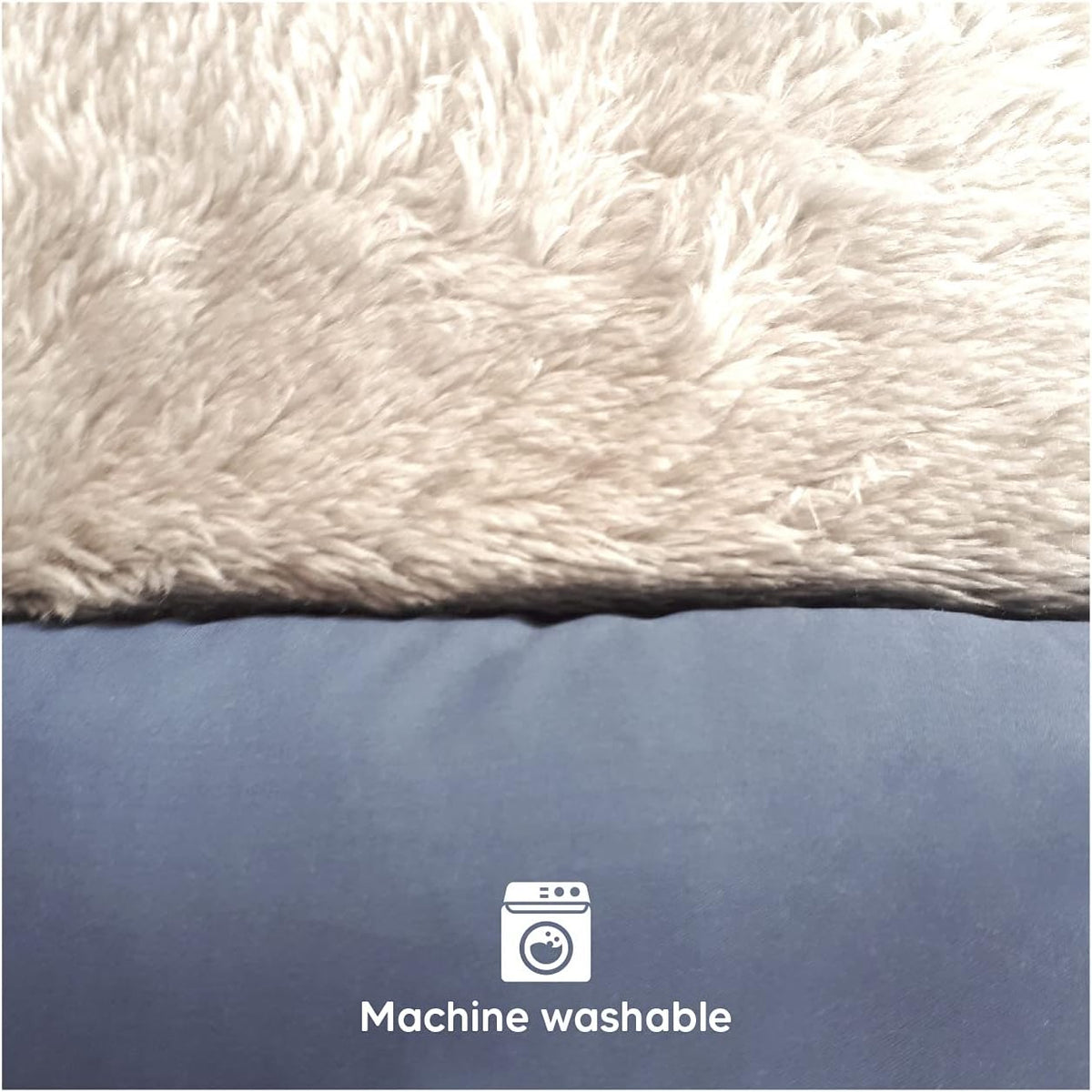 Dog Bed and Cat Bed, Washable Soft Dog Crates Soft Pet for Indoor and Outdoor - Large Blue