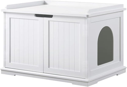 Cat Litter Box Enclosure Furniture, Hidden Litter Box Cover