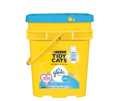 Purina Clumping Cat Litter, Glade Clear Springs Deodorizing, Low Dust, 35 Lb. P
