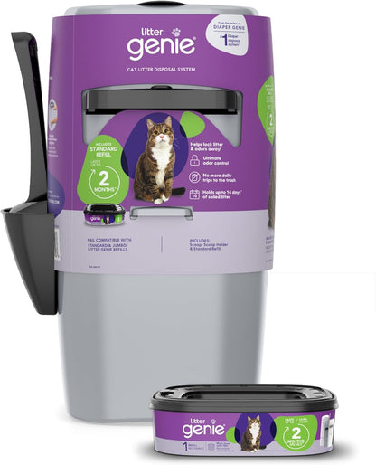 Standard Cat Litter Disposal Pail with 14 Ft Standard Refill