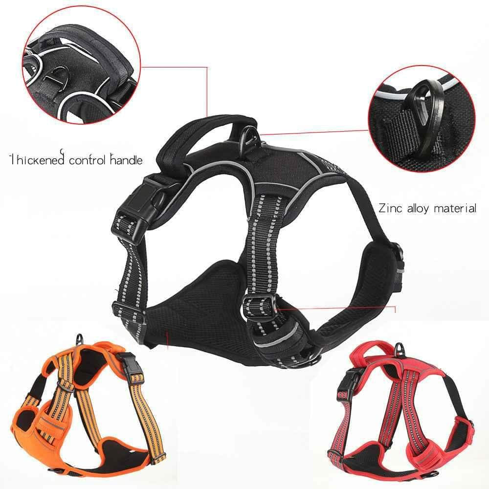No Pull Dog Harness - Breathable & Reflective Vest for Ultimate Comfort