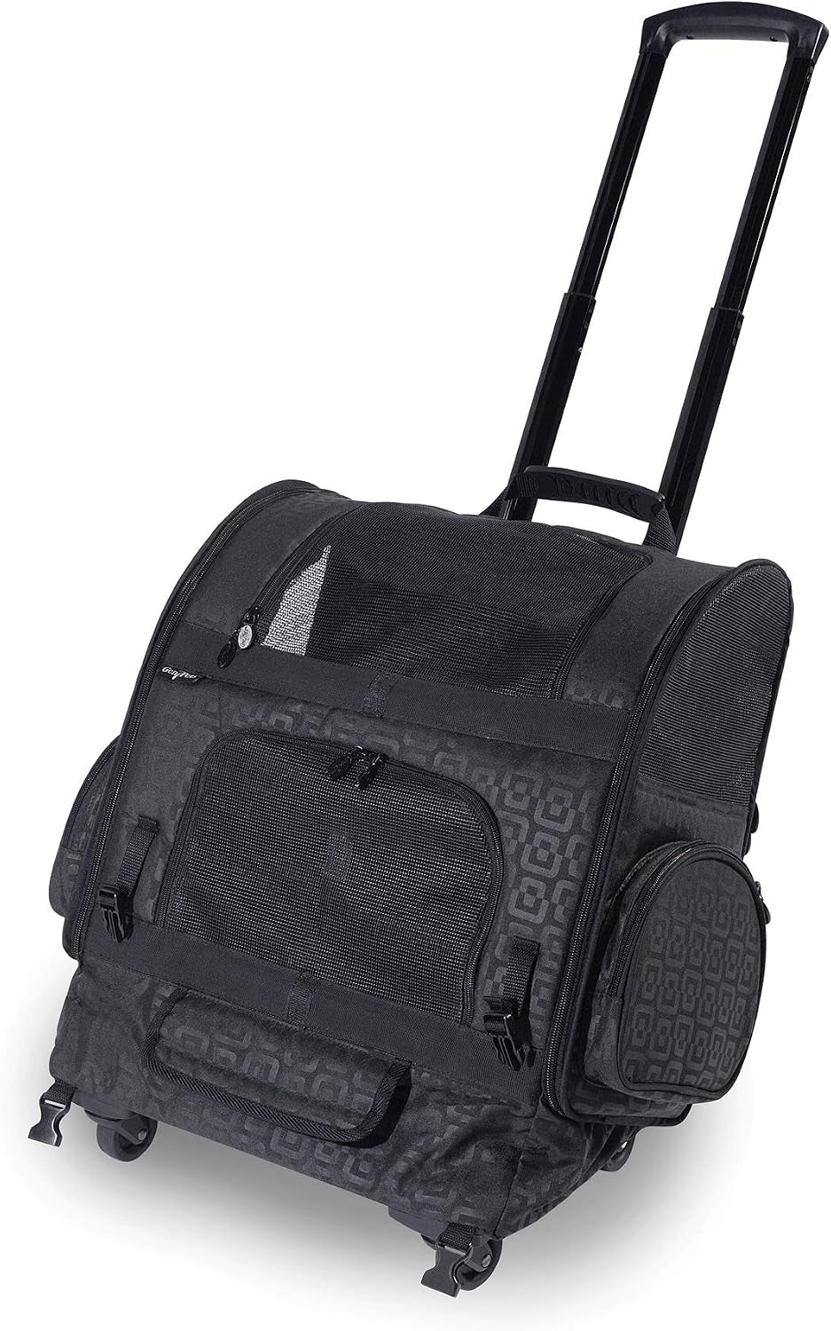 Dog Carrier - Medium Black Roller Bag Pet Carrier