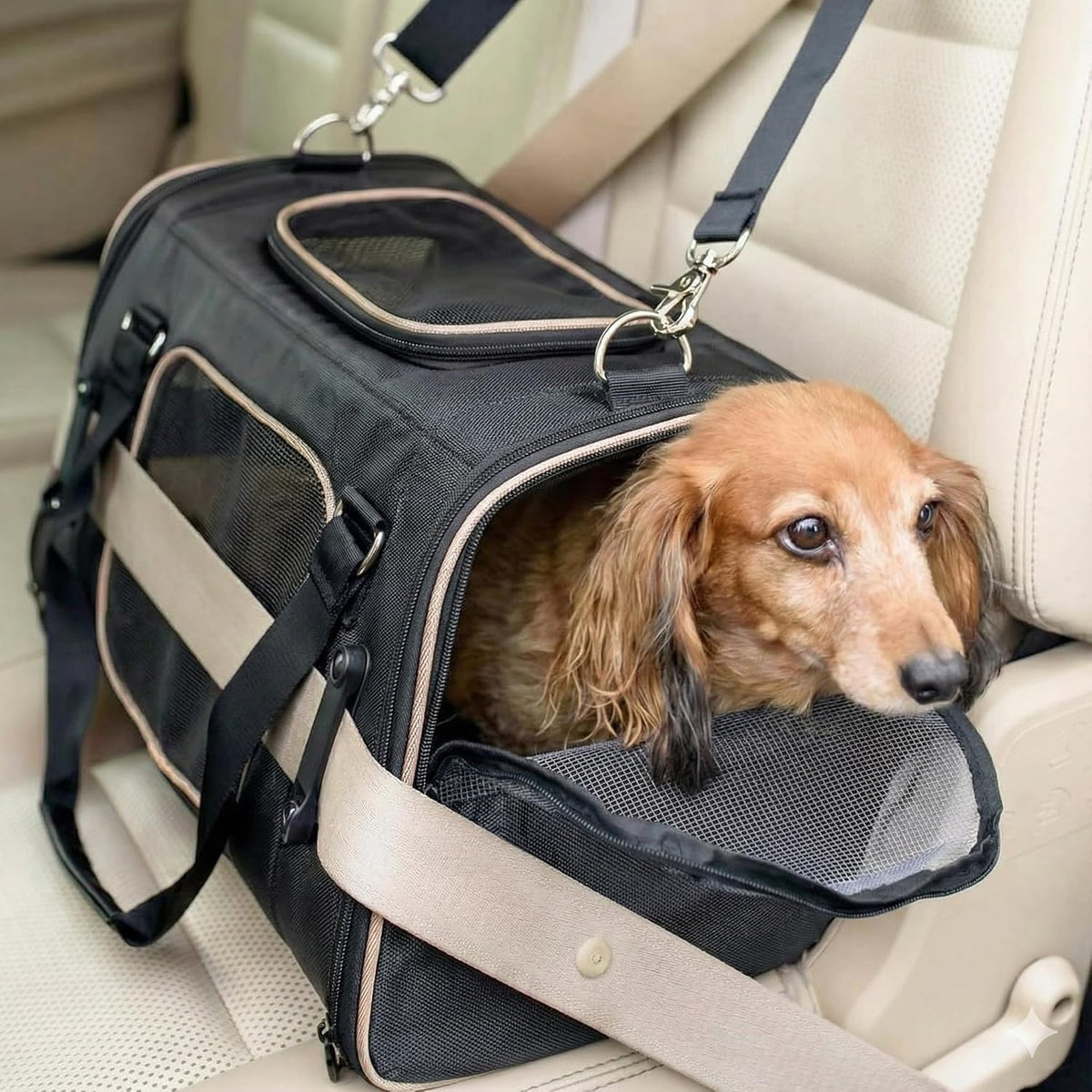 Commuter Pet Carrier & Car Seat Black