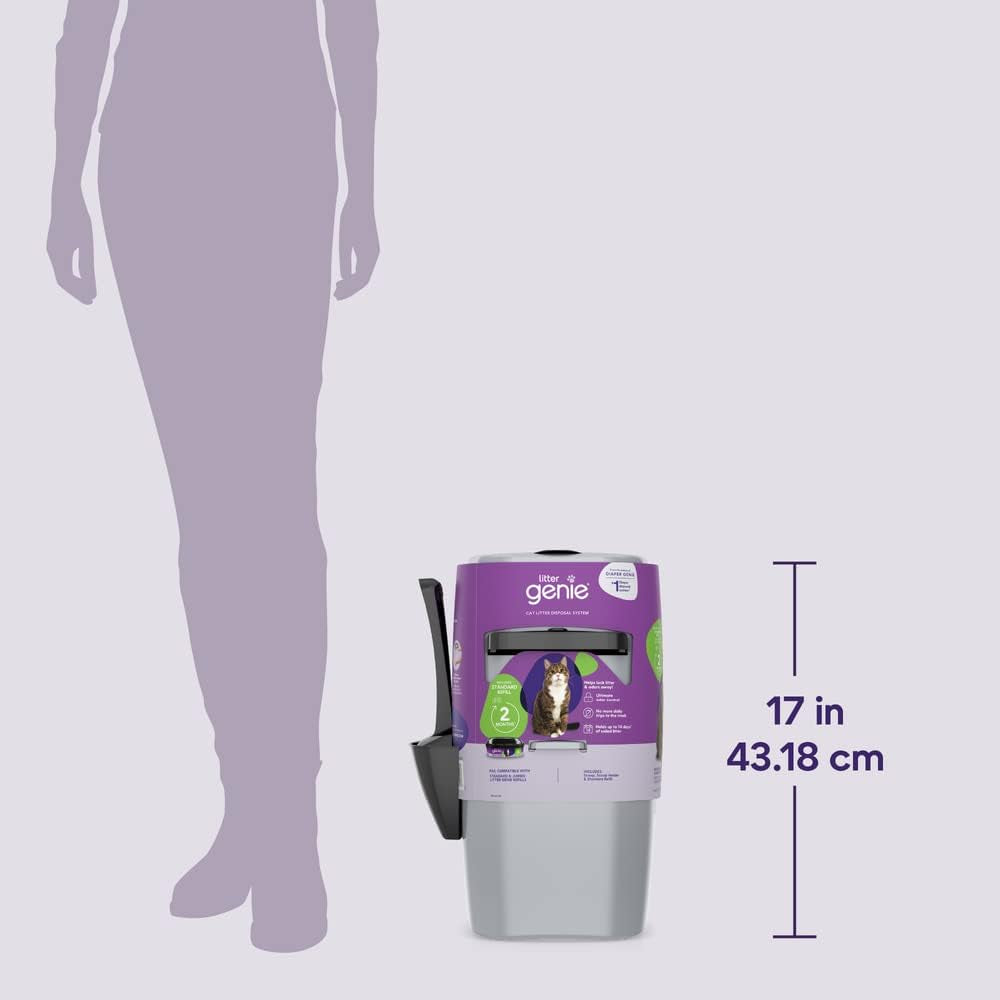 Standard Cat Litter Disposal Pail with 14 Ft Standard Refill