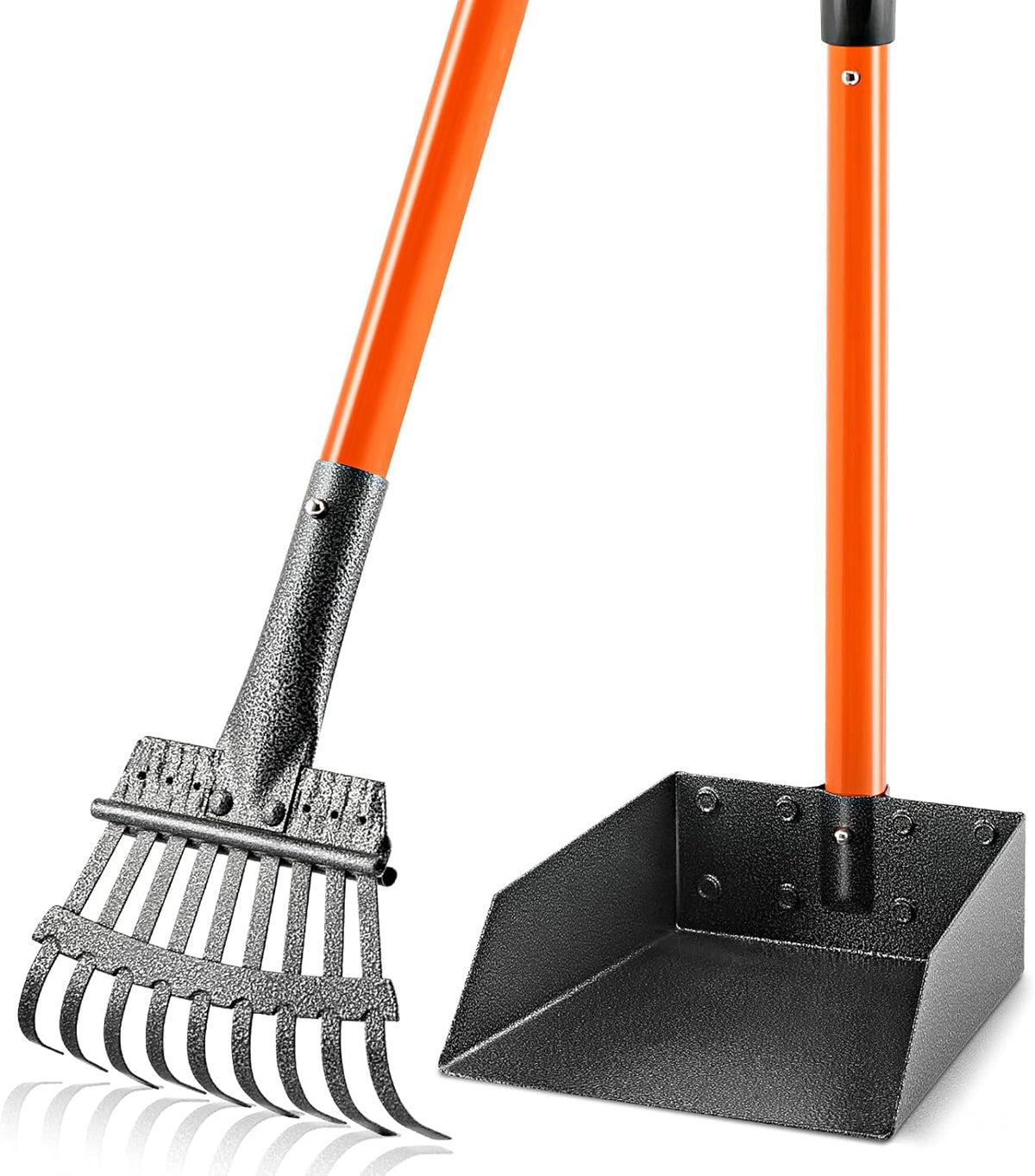 Pooper Scooper, Long Handle Dog Poop Scooper for Medium Small Dogs