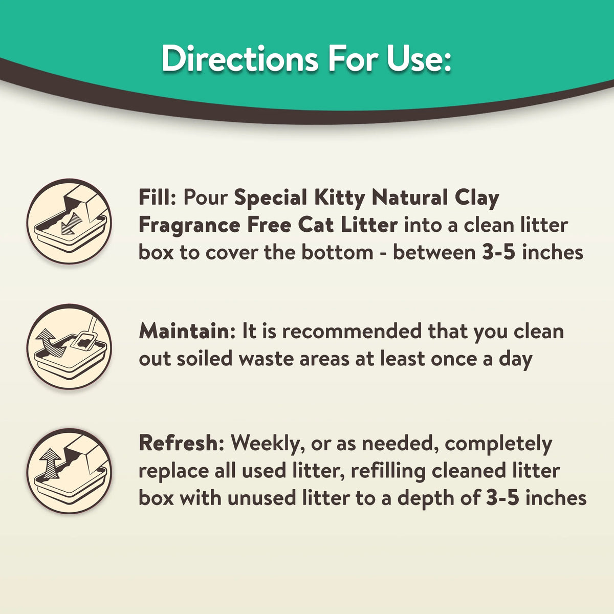 (2 Pack)  Tight Clumping Clay Cat Litter, Fresh Scent, 20 Lb Jug, 1 Count