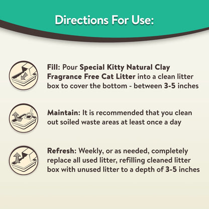 (2 Pack)  Tight Clumping Clay Cat Litter, Fresh Scent, 20 Lb Jug, 1 Count