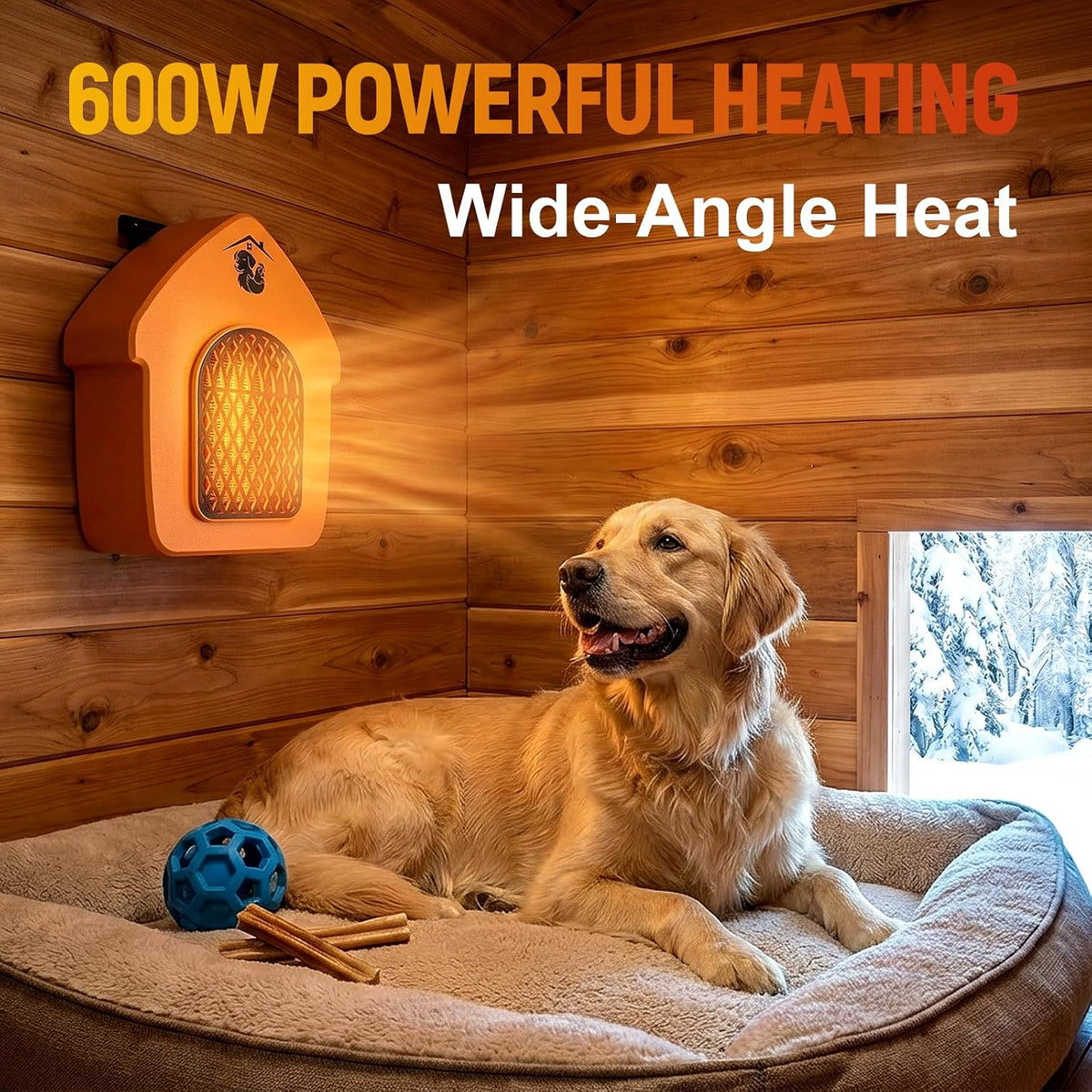 Dog House Heater with Thermostat, Chicken Coop Heater