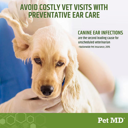 Dog Ear Cleaning Wipes – Otic Cleanser for Dogs - 100 Ct