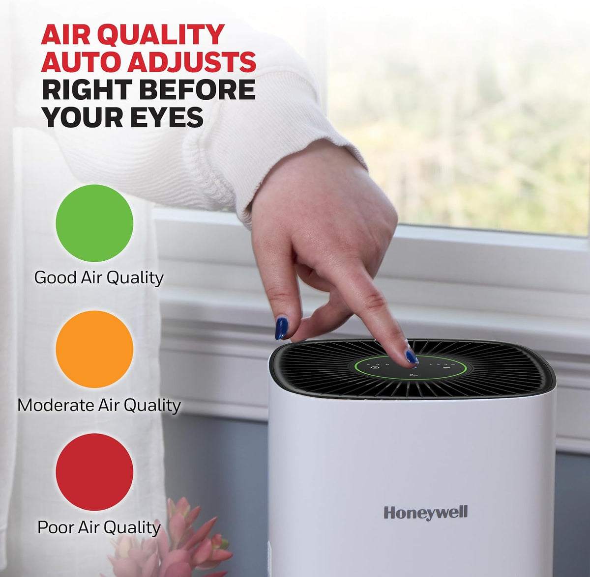 Allergen plus Compact HEPA Small Room Air Purifiers, White