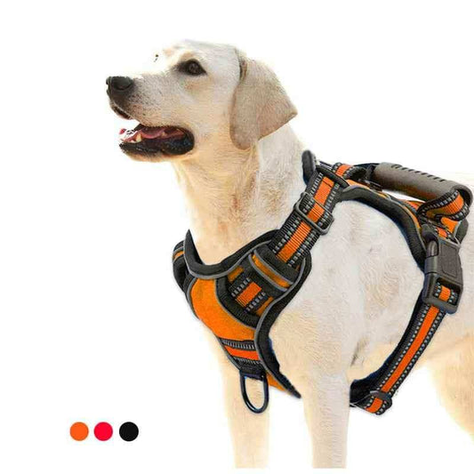 No Pull Dog Harness - Breathable & Reflective Vest for Ultimate Comfort