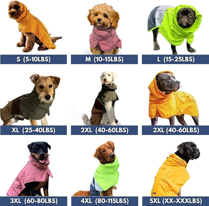 Waterproof Dog Raincoat with Hood