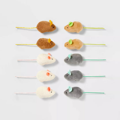 Mouse Multipack Cat Toy Set - 10Pk - Boots & Barkley™