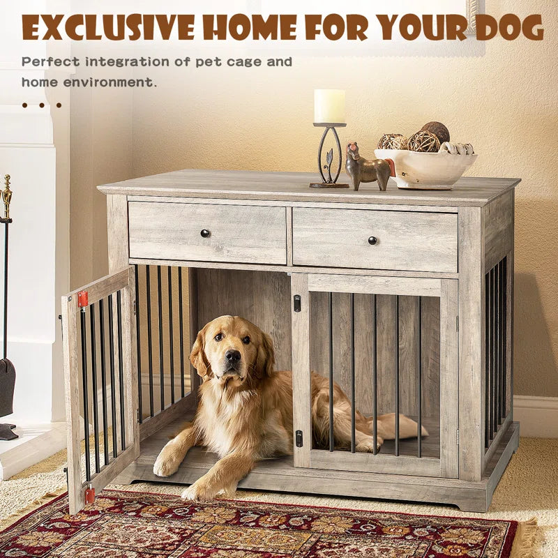 Cranbrook Wood Furniture Style Crate with 2 Doors