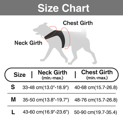 No Pull Dog Harness, Easy Walk Dog Harness,Mesh Breathable Padded Dog Vest Harness Step-In No Choke Adjustable Dog Harness for Small Medium Large Dogs - Black S