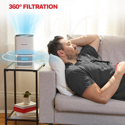 Allergen plus Compact HEPA Small Room Air Purifiers, White