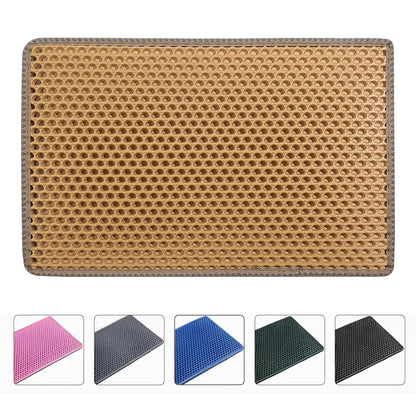 Double Layer anti Tracking Waterproof Cat Litter Trapping Mat Yellow