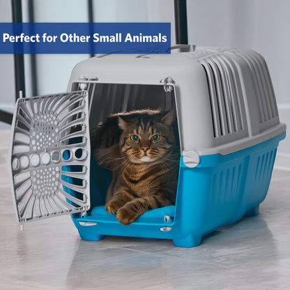 22 Inch Spree Travel Pet Carrier for Dog or Cat with Plastic Door, Blue